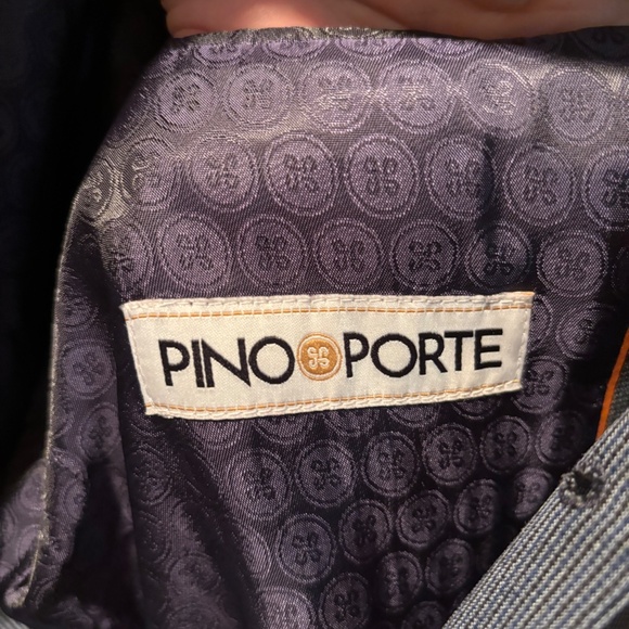 Pino Porte Boys Wool Blend Suit Jacket Blazer in Blue Size 16 NWOT - Picture 5 of 6